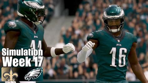 Nflweek Simulationnew Orleans Saints Vs Philadelphia Eagles