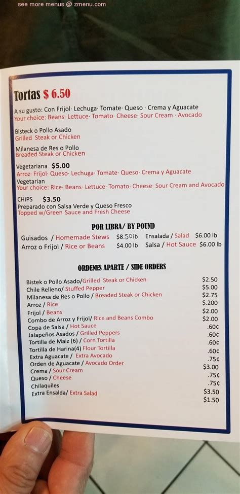 Menu At El Milagro Restaurant North Riverside W Cermak Rd