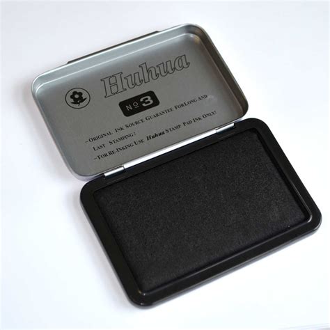 Stamps Craft Ink Pad for Paper Wood Fabric Black Colours Stamp Pad ...