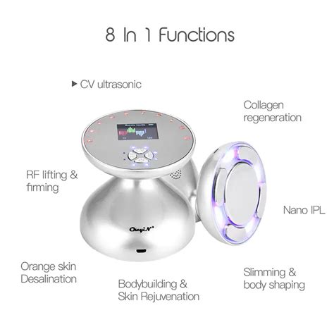 LED Ultrasonic Cavitation Lipo Body Slimming Massager Fat Burner Radio