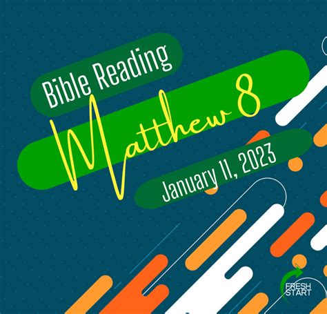 January 11 2023 Bible Reading FRESH START FELLOWSHIP