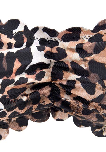 Lascana Bandeau Bikini Top Lexa Braun Bedruckt Cup A B