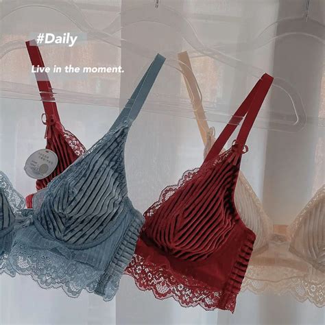 Ensemble De Sous V Tements Fran Ais En Dentelle Lingerie Paisse Soutien Gorge En Velours Fin