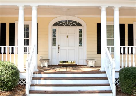 classic white front door