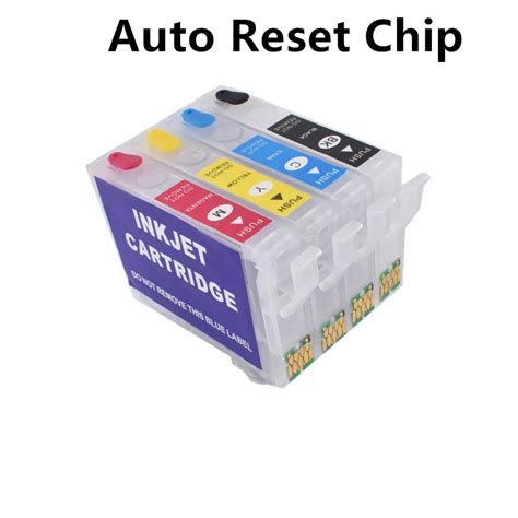 Xl Refillable Ink Cartridge Auto Reset Chip For Epson Expression