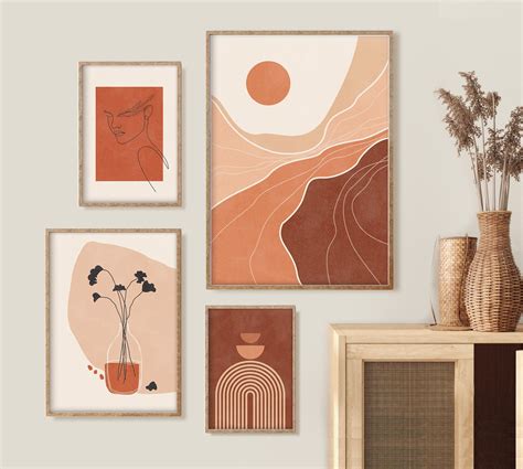 Modern Boho Wall Art Set Of Gallery Wall Art Printable Tropical