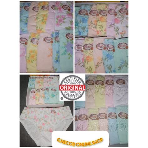 SOEN Panty Bikini Embroidery And Print Pcs Pcs Random Design Shopee Philippines