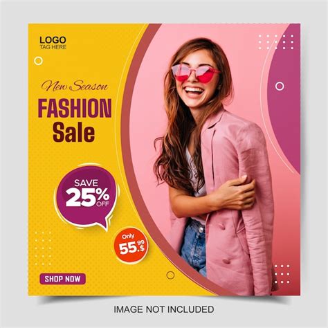 Premium Vector Fashion Social Media Post Design Template