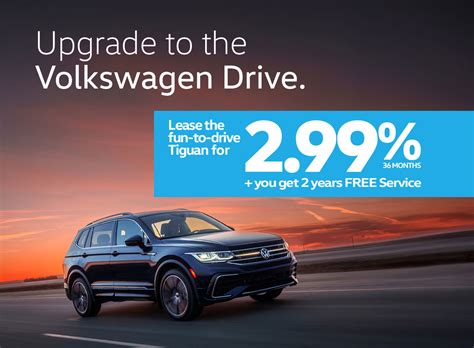 Upgrade To The Tiguan For 299 On A 36 Month Lease