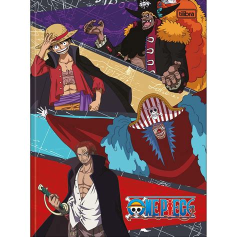 Caderno Brochura Capa Dura Universitário One Piece 80 Folhas One