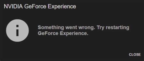 Why Wont The In Game Overlay Turn On And It Tells Me To Restart Geforce