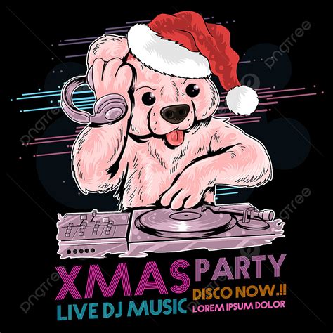 funny santa claus vector hd images santa claus teddy bear dj  dj
