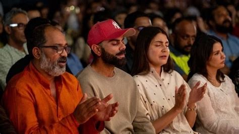 Virat Kohli Spotted Meditating Sitting Beside Anushka Sharma In Fresh