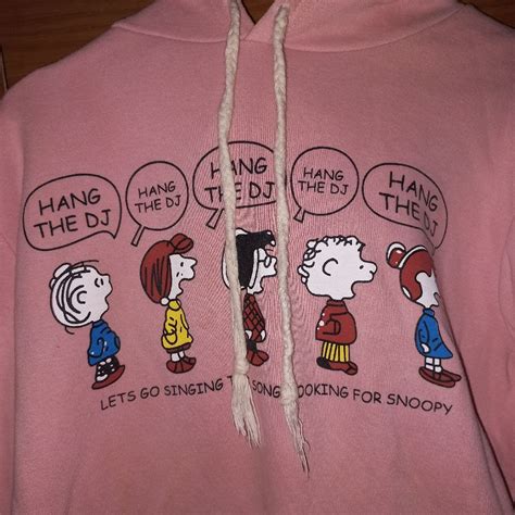 Snoopy Hoodie Pink Loak In
