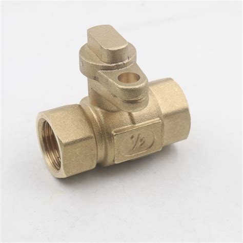 Pn25 Female NPT Thread DN15 Forged Brass Lockable Ball Valve Lockable