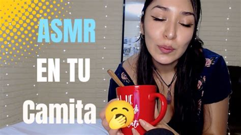 ASMR ESPAÑOL EN TU CAMITA RELAJANTE SOFT SPOKEN SONIDOS DE AGUA Y