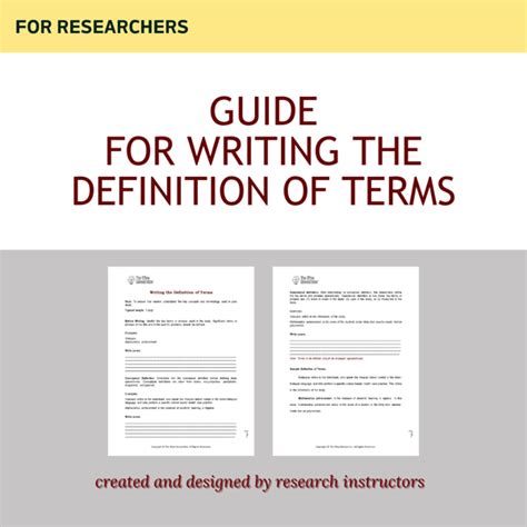 guide  writing  definition  terms  wise researcher