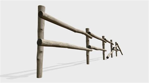 Wooden Fence 3d Models Sketchfab