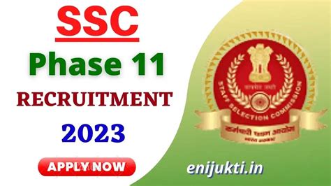 SSC Selection Post Phase 11 Recruitment 2023 Apply Online For 5369