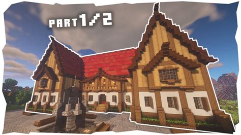 Minecraft Medieval Library Part 1 Build Tutorial Youtube