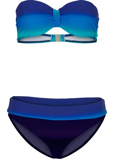 Trendiger Neckholder Bikini im Ombré Look Damen bonprix