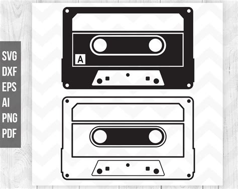 Cassette Tape Svg Cassette vector Audio cassette svg Etsy México