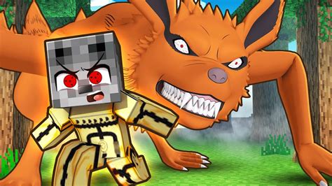 Controlei O Poder Da Kurama Do Naruto No Minecraft Youtube