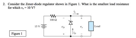 Solved Consider The Zener Diode Regulator Shown In Figure