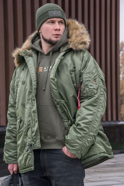 Аляска ALPHA INDUSTRIES CLASSIC big size N-3B FW 22/23 m sage, купить в ...
