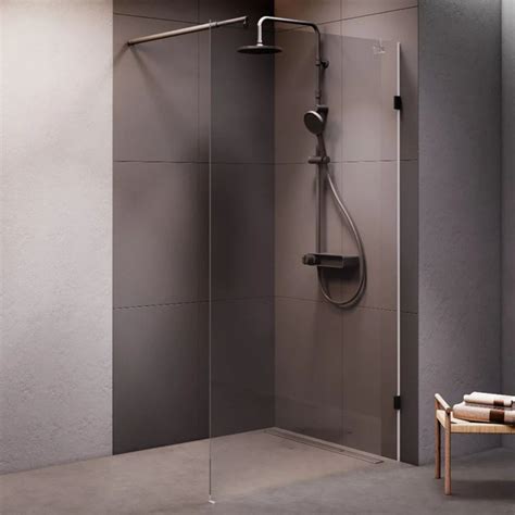 Душевая перегородка AM.PM X-Joy W94WI-110-F1-BTE 110, 4 см, стеклянная ...