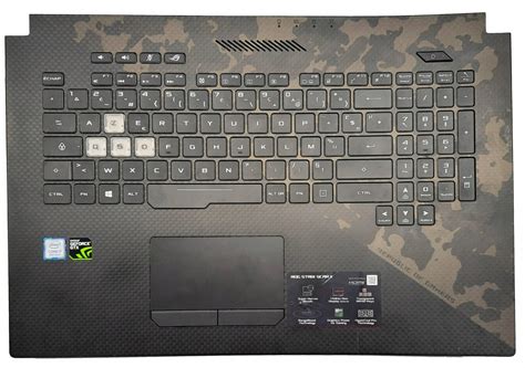 Palmrest Klawiatura Obudowa Asus Rog Strix Scar Ii Gaming W Strzelce