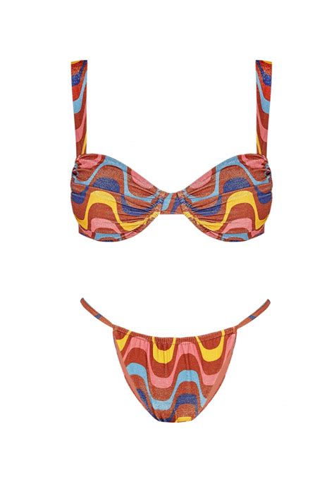 Riviera Leaf Balconette Bikini Robin Collection