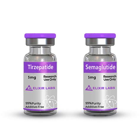 Semaglutide 5mg X 10 Vials Tirzepatide 5mg X 10 Vials Elixir