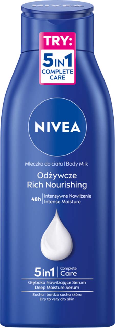 NIVEA mleczko do ciała odżywcze 48h 400 ml Drogeria Rossmann pl