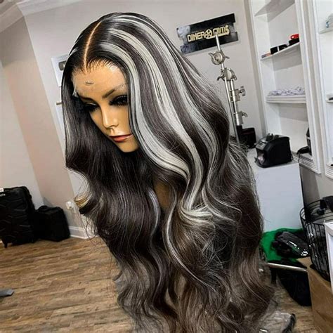 Platinum And Black Hair