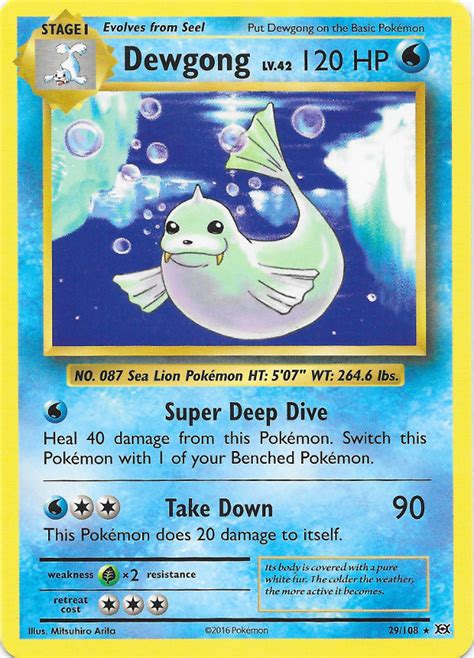 Dewgong (Evolutions 29) - Bulbapedia, the community-driven Pokémon ...