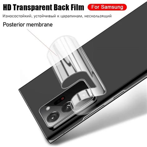 Pcs Screen Protector Back Hydrogel Film For Samsung Galaxy S S S