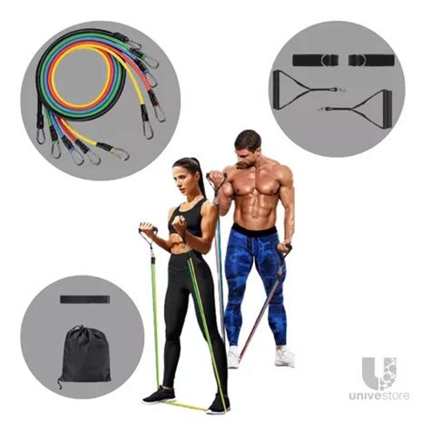 Kit Elástico Para Treino Exercícios Malhar Musculação Casa MercadoLivre