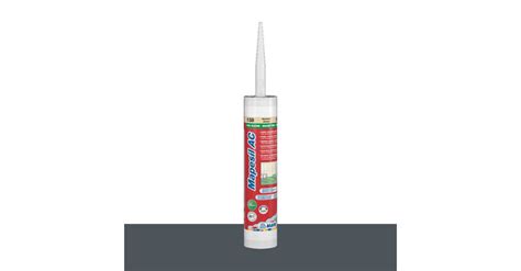 Sanitary Silicone Sealant Mapesil AC 114 Anthracite 310 Ml MAPEI