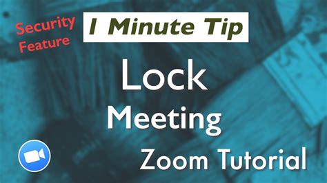 Zoom Security Tutorial How To Lock Your Zoom Meeting Youtube