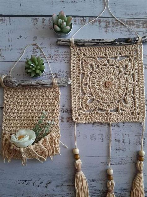 Crochet Boho Wall Hanging Video And Ideas Crochet Dreamcatcher