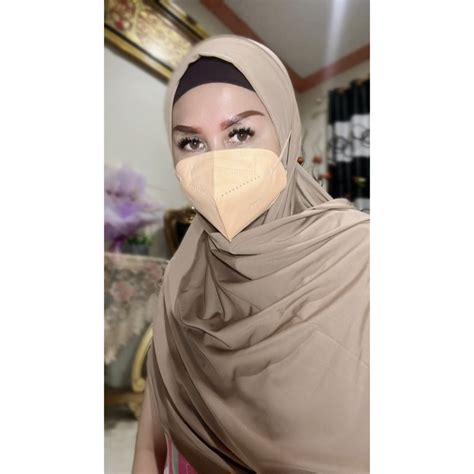 Jual Jilbab Hijab Pastan Pashmina Instan Royal New Normal Lubang