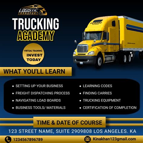 Trucking Flyerfreight Broker Flyerlogistics Template Postermywall