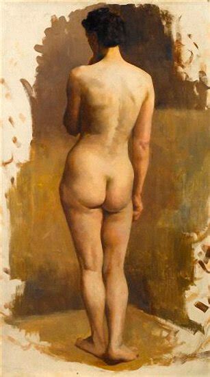 Full Length Female Nude Rear View 1890 S Modern British Art Gallery