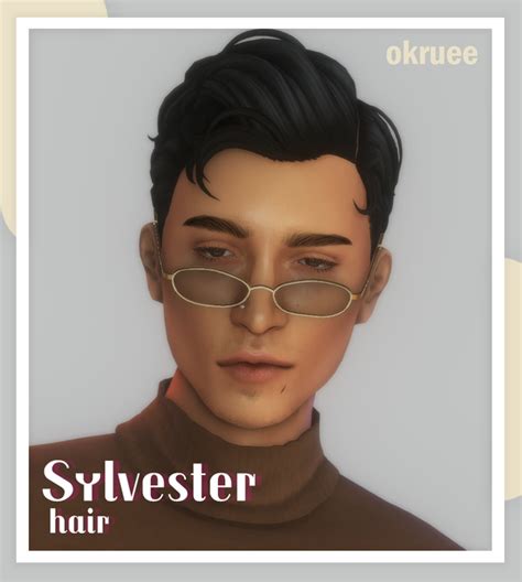 Sylvester Hair Okruee On Patreon In 2022 Sims 4 Hair Male Sims