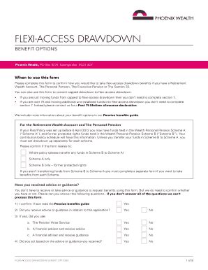 Fillable Online Flexi Access Drawdown Fax Email Print Pdffiller