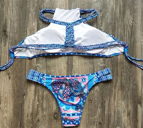 Urocze bikini azteckie motyw słonia 2wzory mega S 7533011302