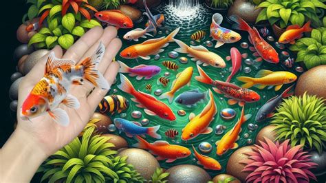 Catching Fish Colorful Fish Goldfish Koi Fish Betta Fish Turtles