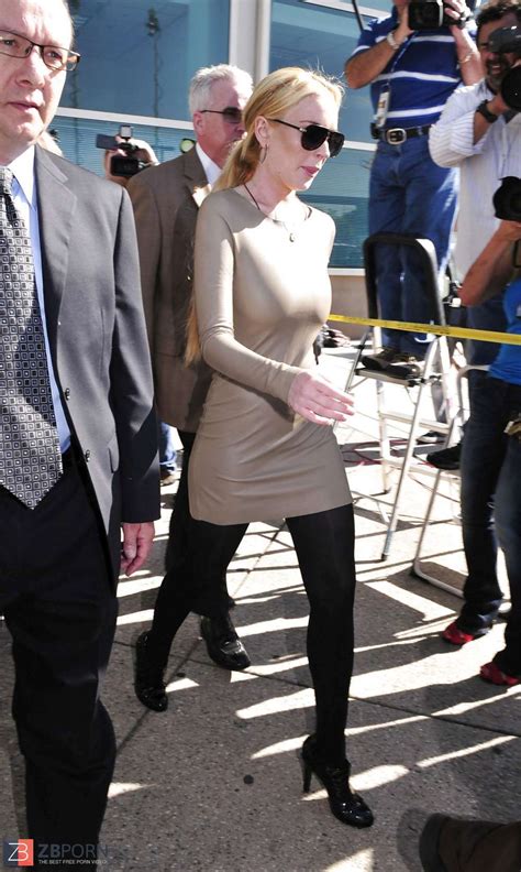 Lindsay Lohan At The Airport Courthouse In Los Angeles Zb Porn