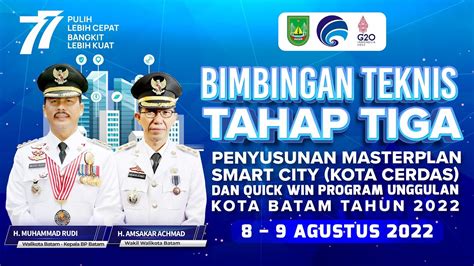 Live Bimtek Penyusunan Smartcity Dan Quick Win Program Unggulan Tahap